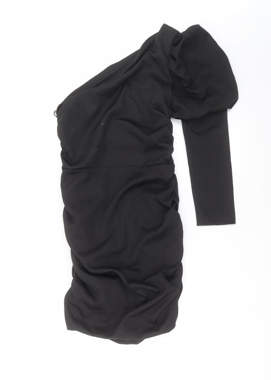 Missguided Womens Black   Shift  Size 12  - ruched