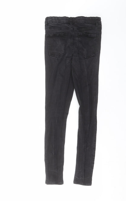 DENIM 365 Girls Black  Denim Skinny Jeans Size 12-13 Years - distressed