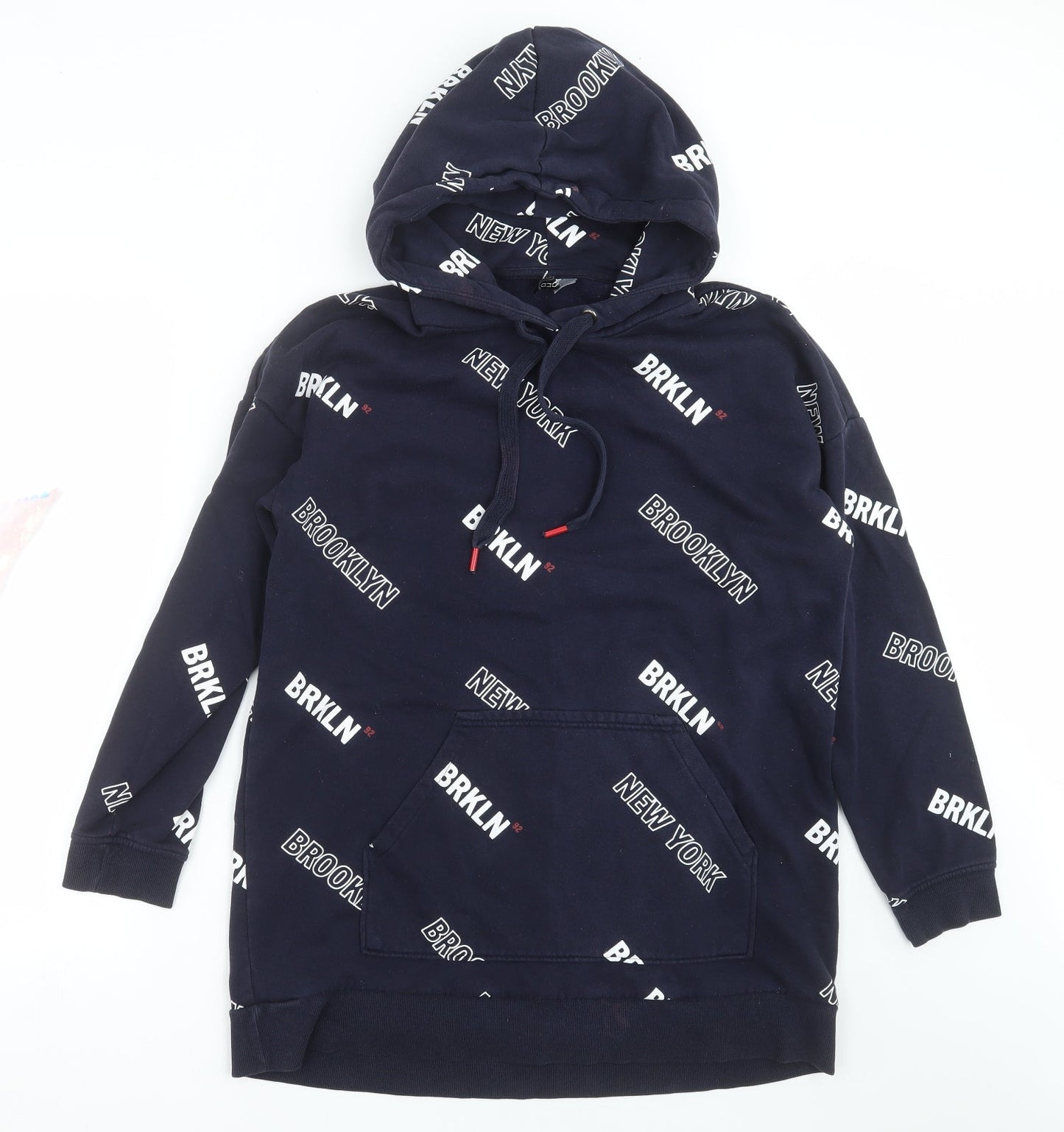 Womens UK Size M Divided by H&M Blue Pullover Hoodie