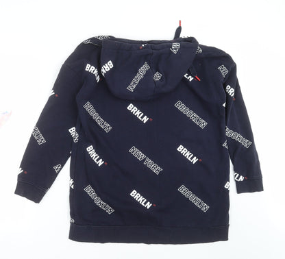 Womens UK Size M Divided by H&M Blue Pullover Hoodie