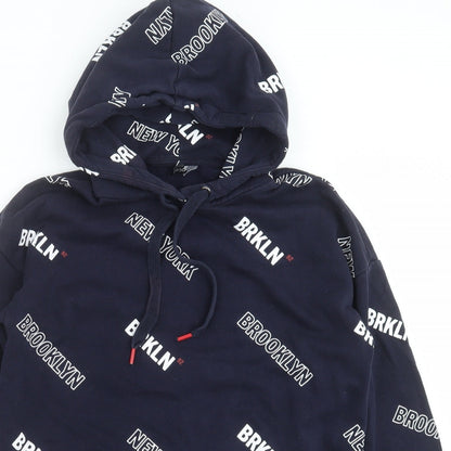 Womens UK Size M Divided by H&M Blue Pullover Hoodie