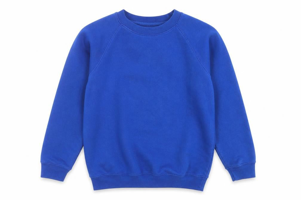 Front view of westex boys’ blue pullover sweatshirt, size 12-13, years - school