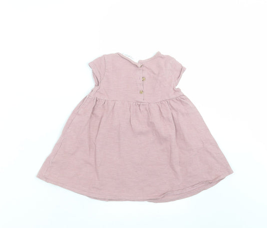 NEXT Girls Purple   T-Shirt Dress  Size 9-12 Months  - rainbow