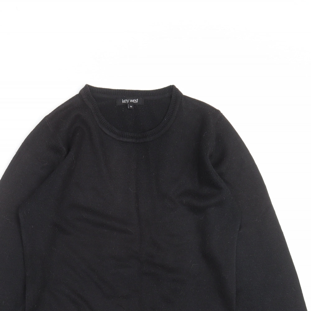 Womens UK Size 12 Key West Black Pullover Jumper