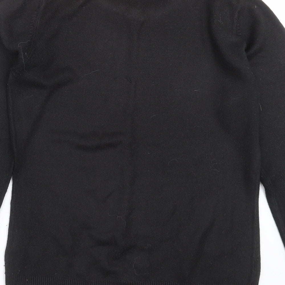 Womens UK Size 12 Key West Black Pullover Jumper
