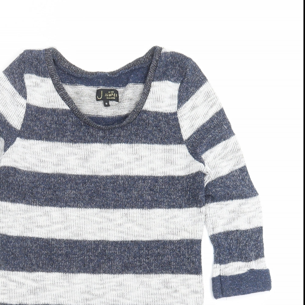 Womens UK Size 10 New Look Blue Pullover Jumper