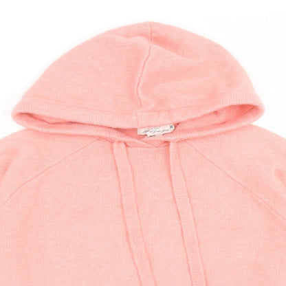 H&M Womens Pink  Knit Pullover Hoodie Size XS