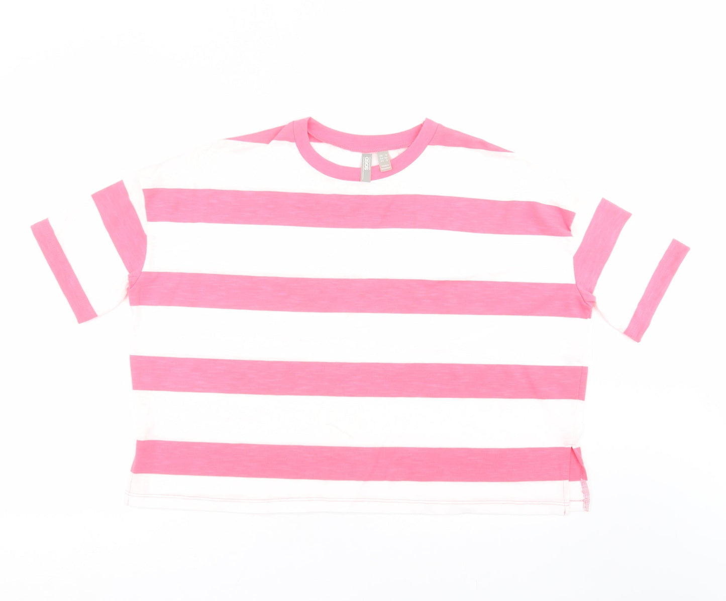 Womens UK Size 8 ASOS Pink Basic T-Shirt