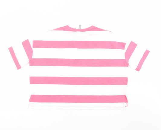 Womens UK Size 8 ASOS Pink Basic T-Shirt
