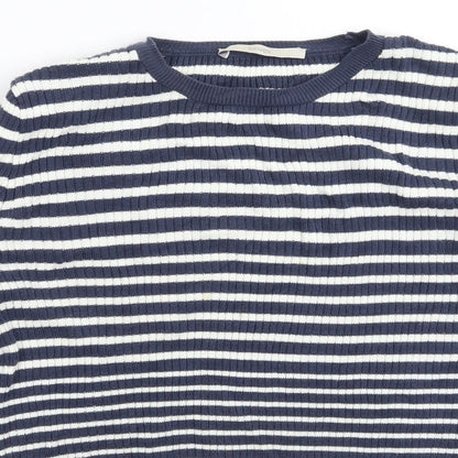 George Womens Multicoloured Striped Knit Pullover Jumper Size 16