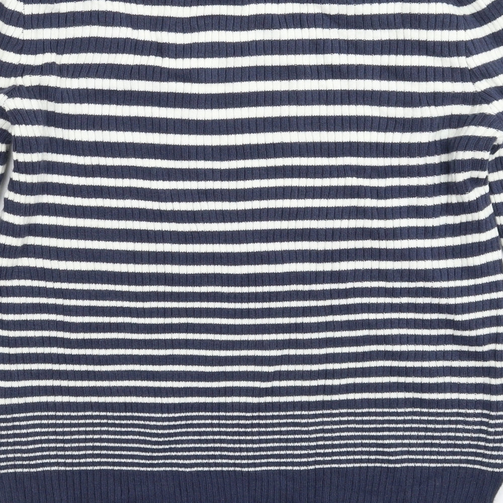 George Womens Multicoloured Striped Knit Pullover Jumper Size 16