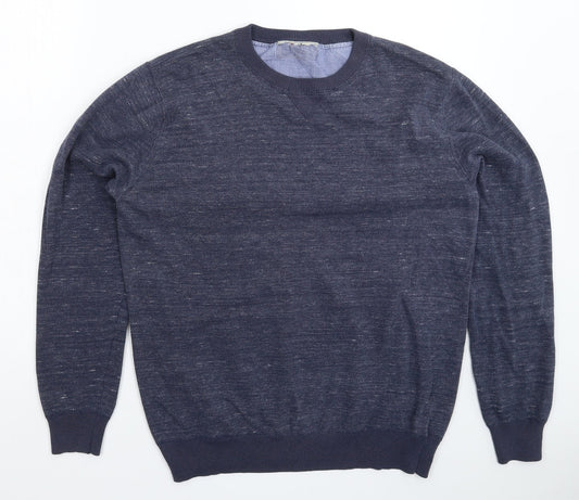 NEXT Mens Blue  Knit Pullover Jumper Size M