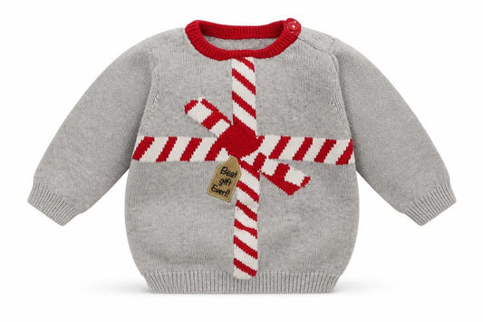 TU Baby Grey  Knit Pullover Jumper Size 3-6 Months