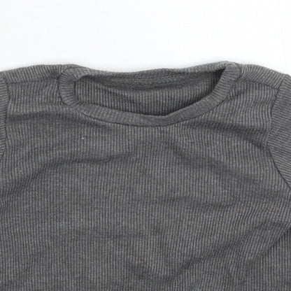 Nutmeg Girls Grey   Basic T-Shirt Size 5-6 Years