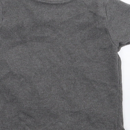 Nutmeg Girls Grey   Basic T-Shirt Size 5-6 Years