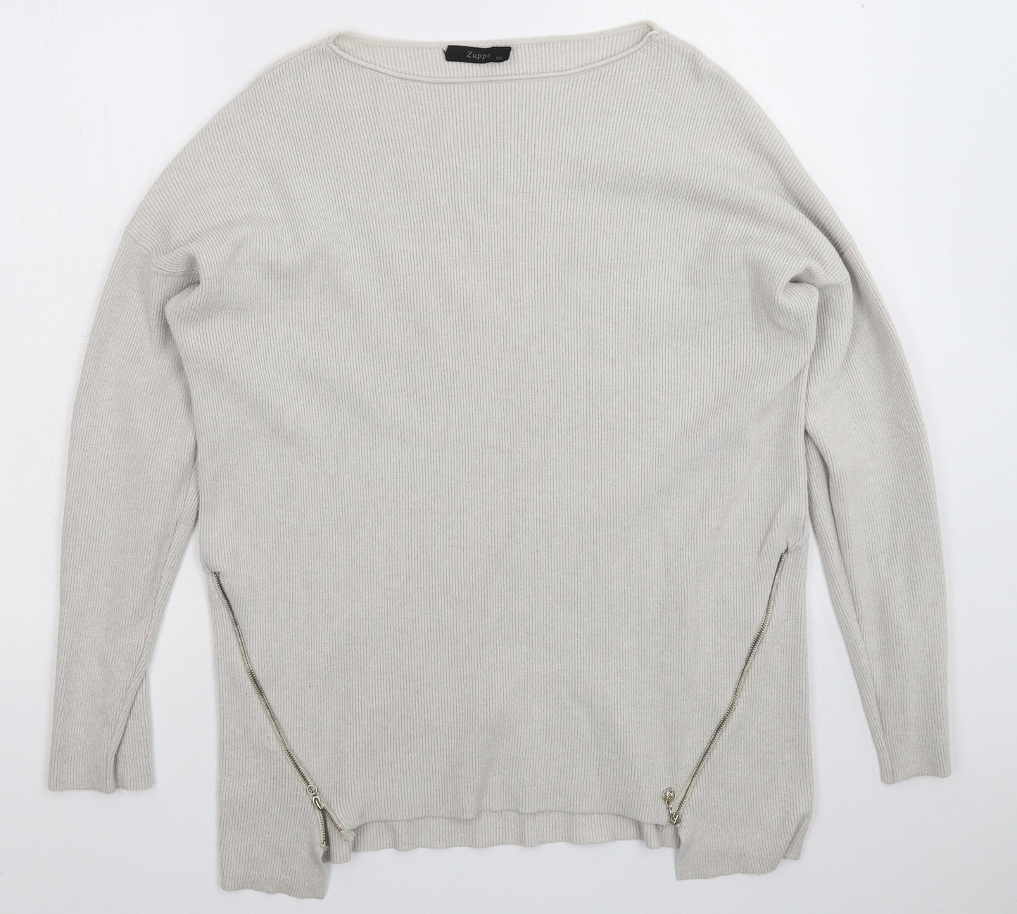 Womens UK Size L Zuppe Grey Pullover Jumper