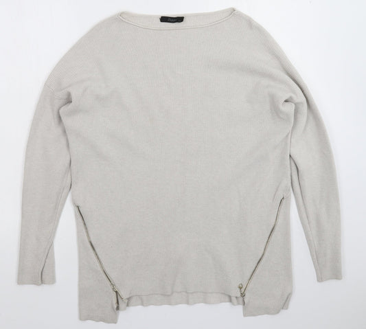 Womens UK Size L Zuppe Grey Pullover Jumper