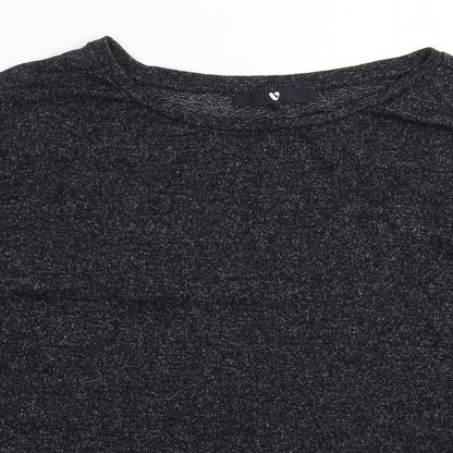 Very Womens Black  Knit Pullover Jumper Size 14
