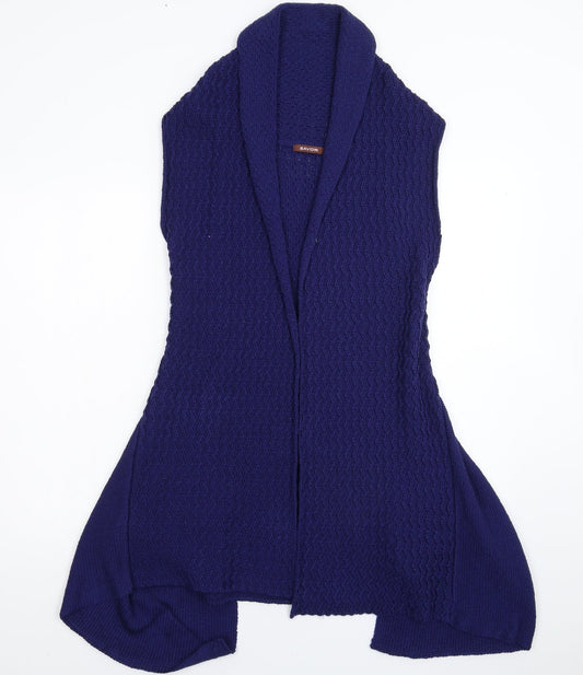 Womens UK Size 10 Savoir Blue Cardigan Jumper