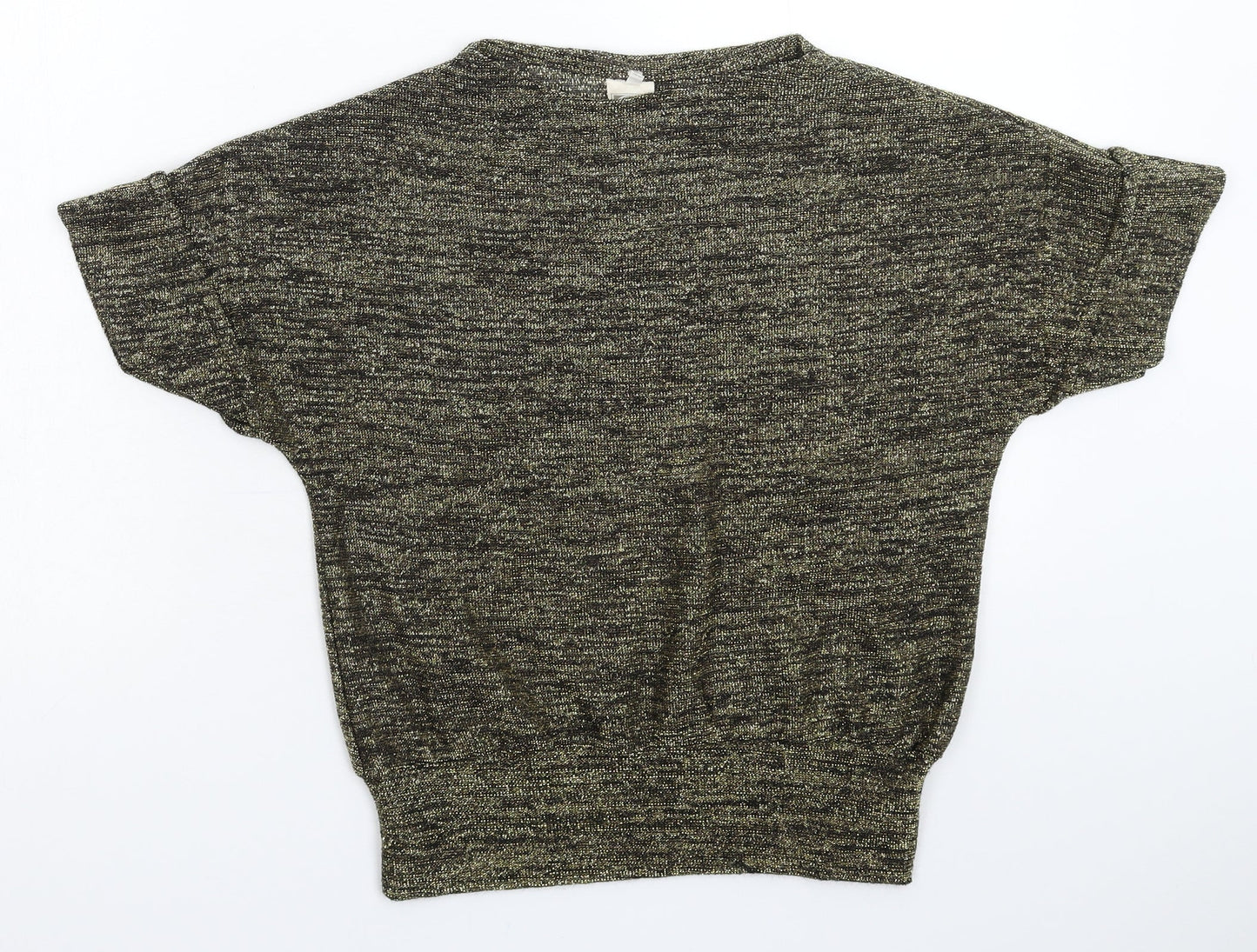 Womens UK Size M Preworn Gold Pullover Jumper