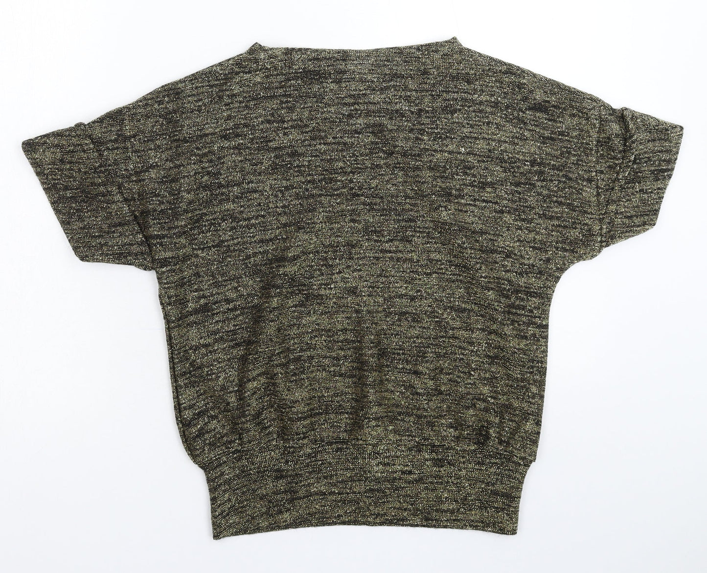 Womens UK Size M Preworn Gold Pullover Jumper