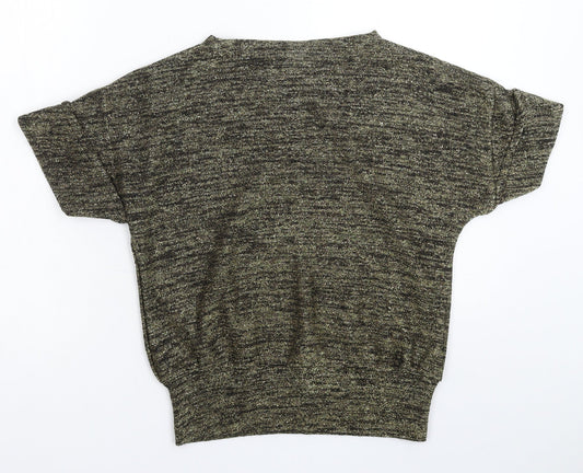 Womens UK Size M Preworn Gold Pullover Jumper