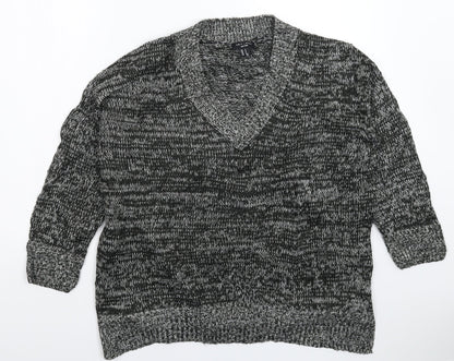 Womens UK Size S New Look Grey Pullover Jumper