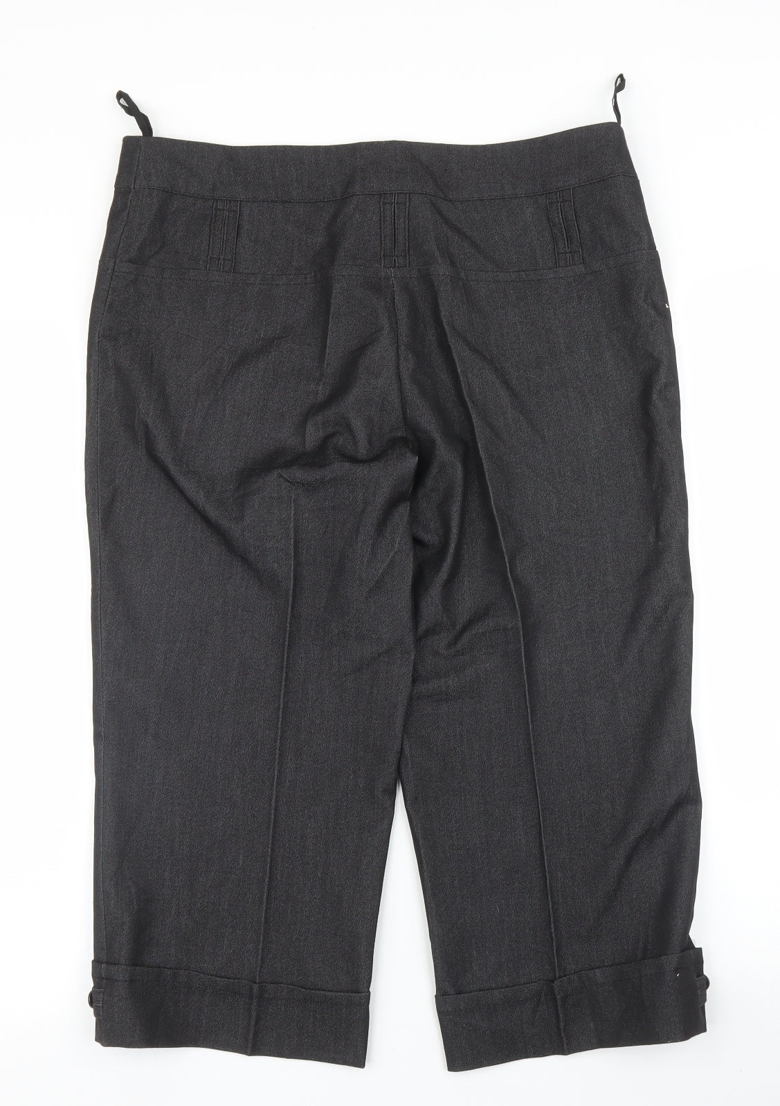 Gonto Womens Grey   Capri Trousers Size L L20 in