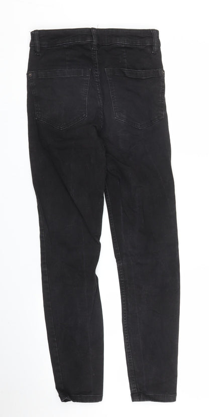 RESERVED Womens Black  Denim Skinny Jeans Size 8 L25 in