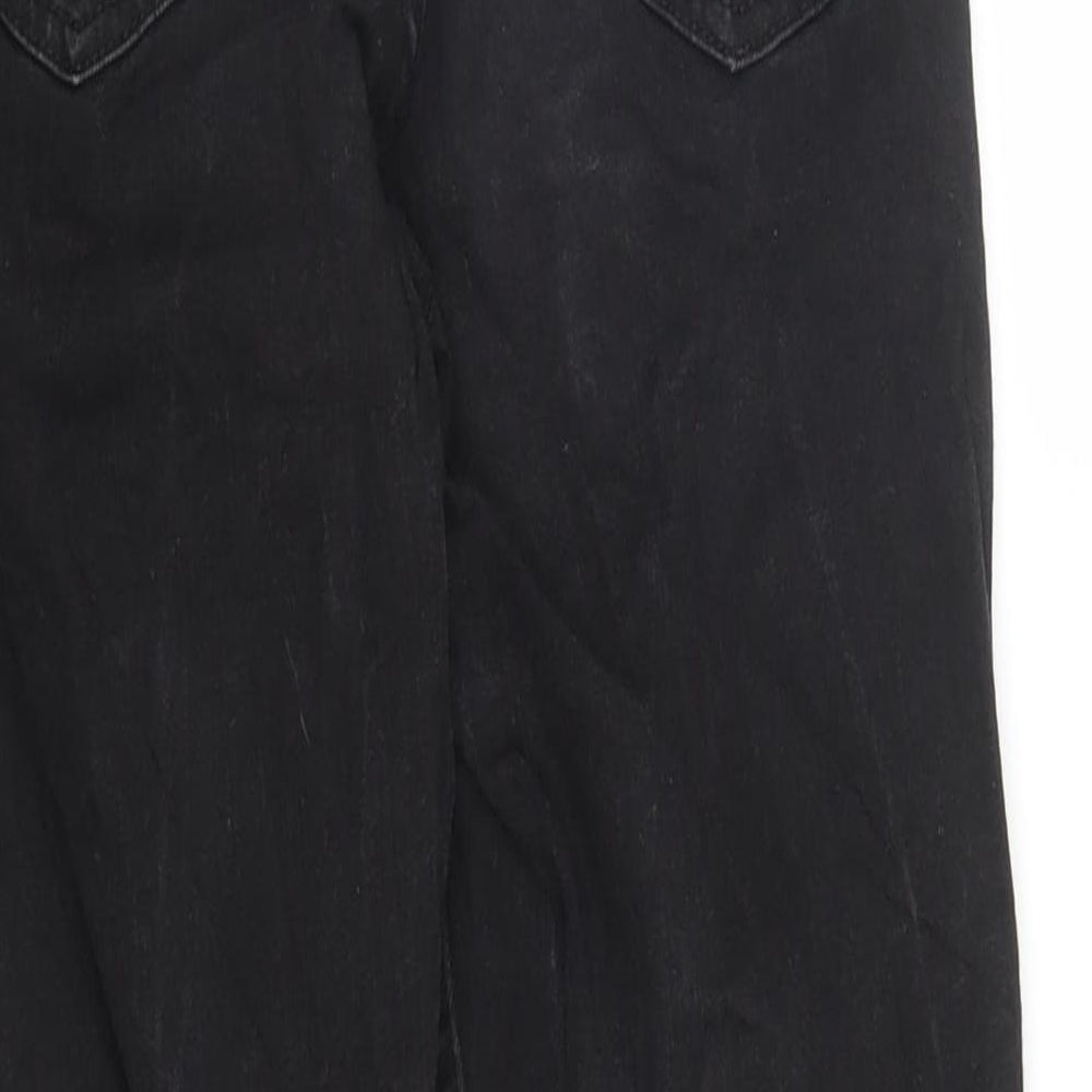 RESERVED Womens Black  Denim Skinny Jeans Size 8 L25 in