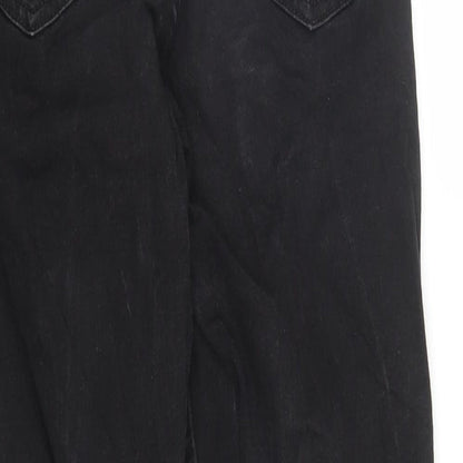 RESERVED Womens Black  Denim Skinny Jeans Size 8 L25 in