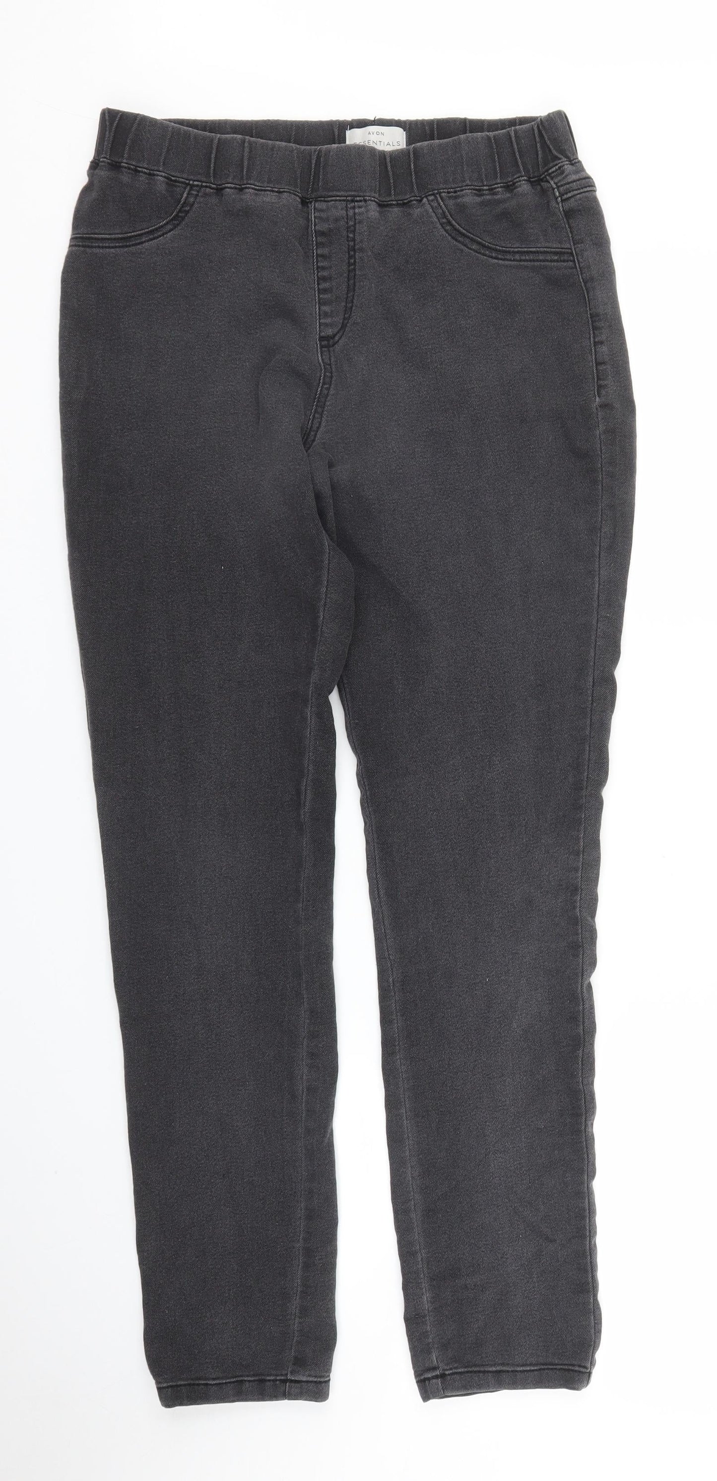 Avon Womens Black  Denim Skinny Jeans Size 12 L27 in