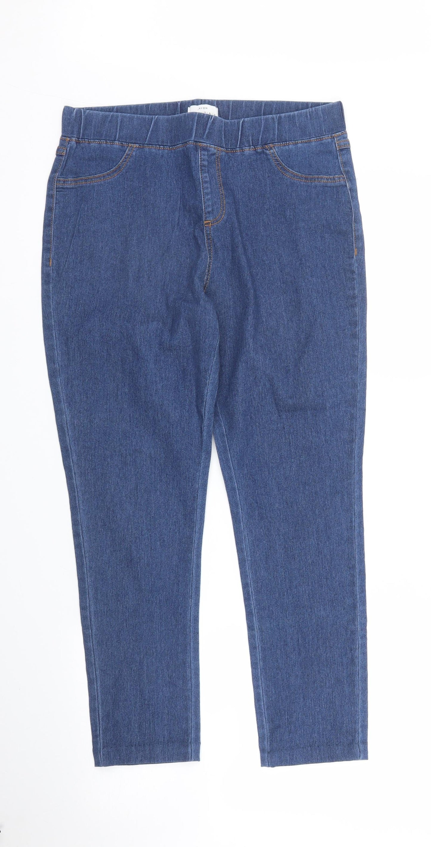 Avon Womens Blue  Denim Cropped Jeans Size M L23 in