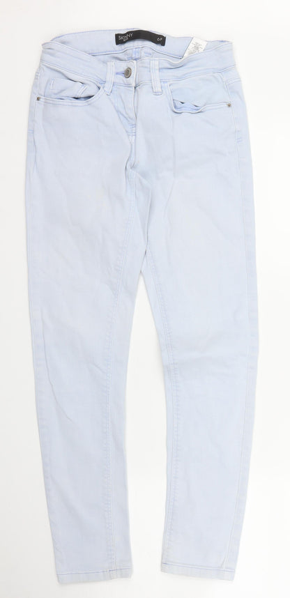 NEXT Womens Blue  Denim Skinny Jeans Size 6 L26 in