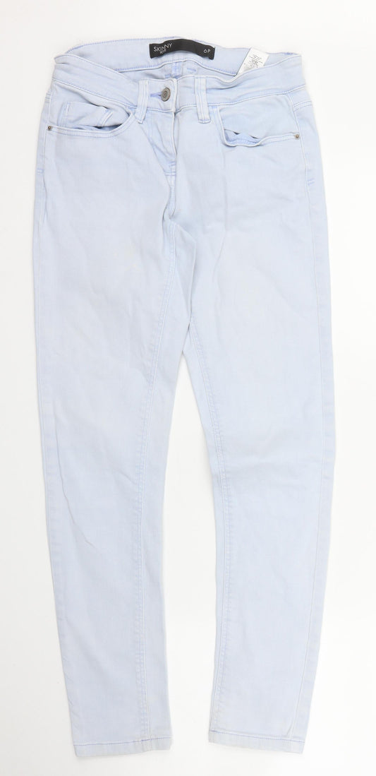 NEXT Womens Blue  Denim Skinny Jeans Size 6 L26 in