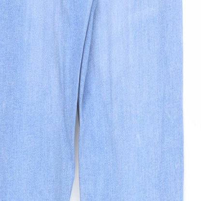 Womens UK Size 8 Papaya Regular Fit Skinny Blue Jeans