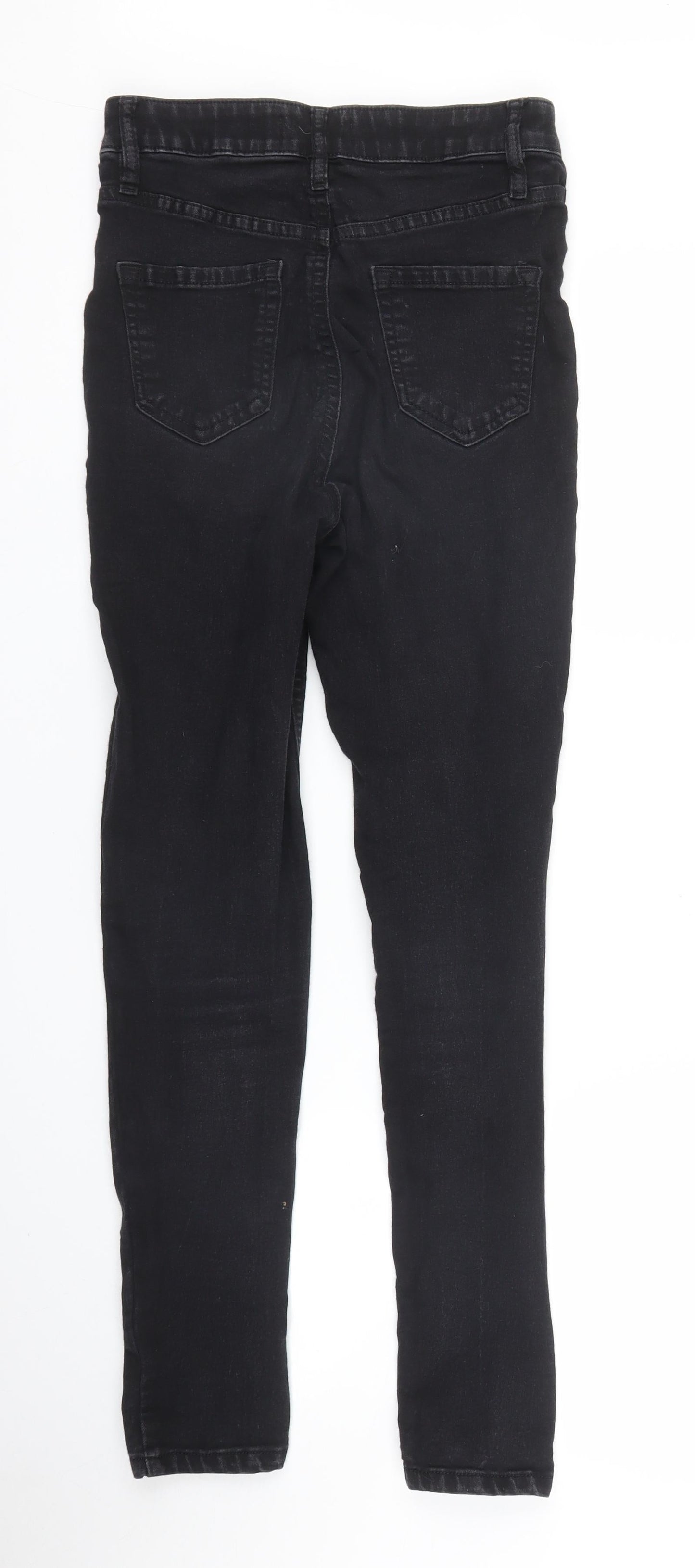 F&F Womens Black  Denim Skinny Jeans Size 6 L26 in