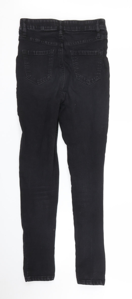 F&F Womens Black  Denim Skinny Jeans Size 6 L26 in