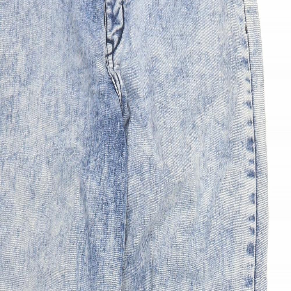 Womens UK Size M Preworn Regular Fit Mom Blue Jeans