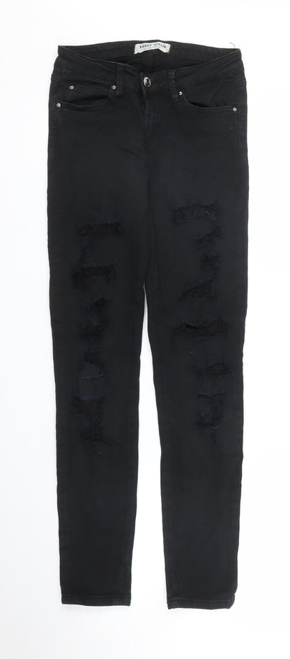 Womens UK Size 6 TALLY WEiJL Regular Fit Skinny Black Jeans