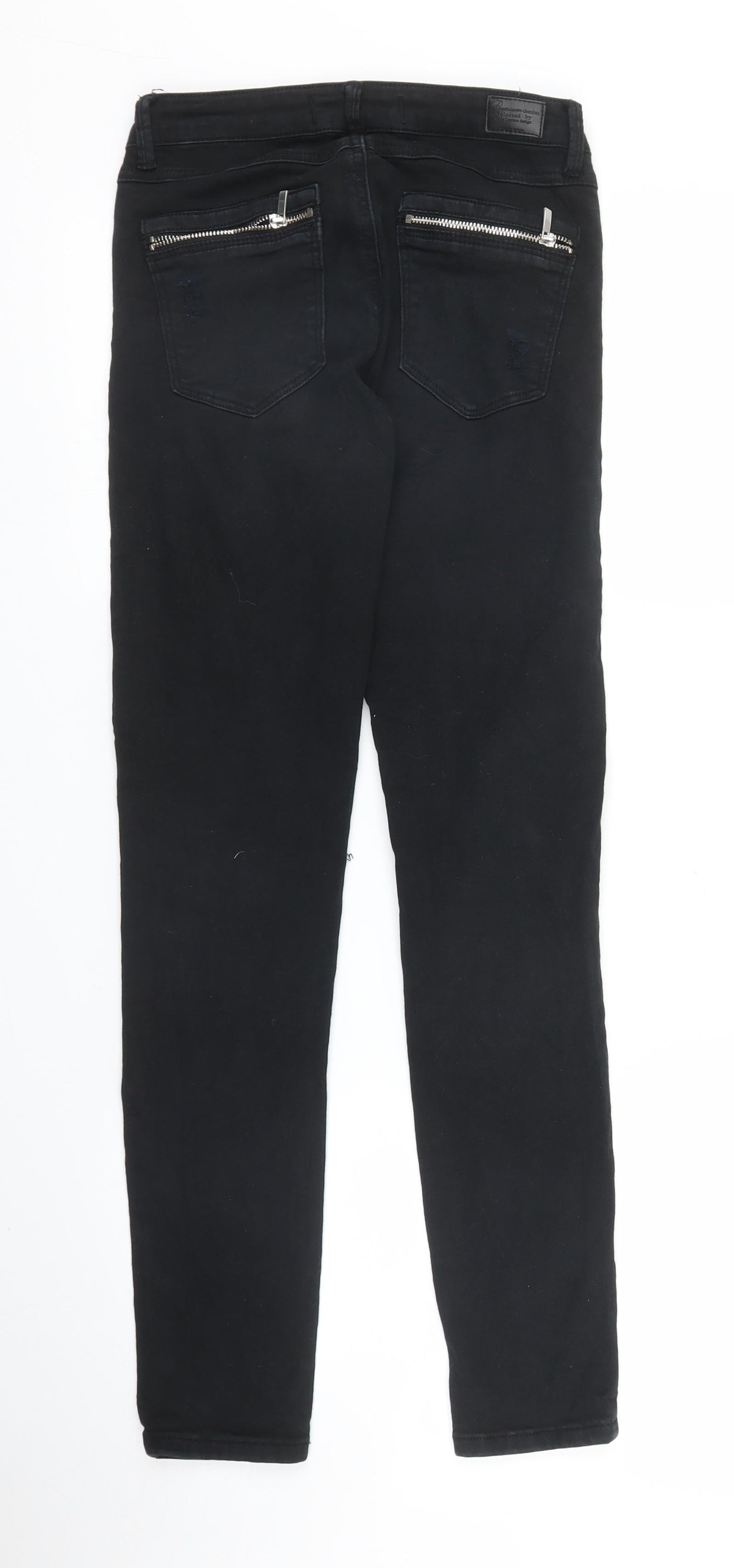 Womens UK Size 6 TALLY WEiJL Regular Fit Skinny Black Jeans