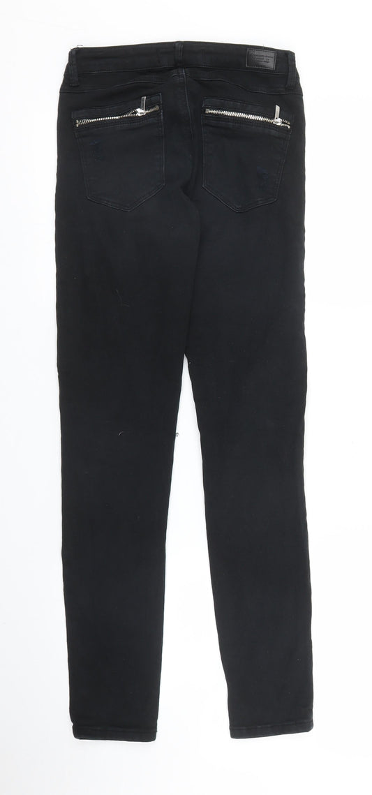 Womens UK Size 6 TALLY WEiJL Regular Fit Skinny Black Jeans