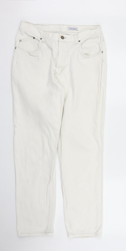 Joie De Vivre Womens White  Denim Straight Jeans Size 30 in L27 in