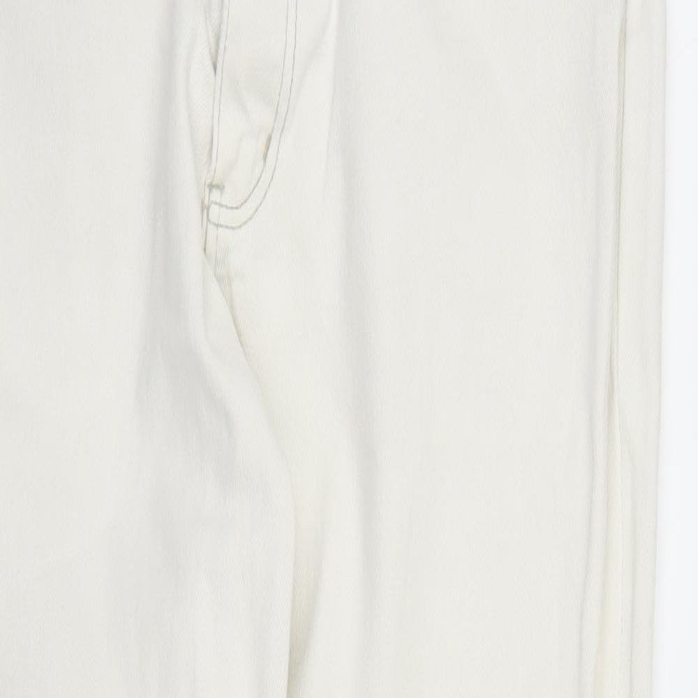 Joie De Vivre Womens White  Denim Straight Jeans Size 30 in L27 in