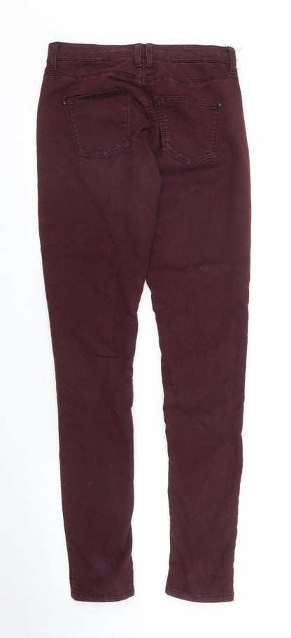 Topshop Womens Purple  Denim Skinny Jeans Size 26 in L29 in