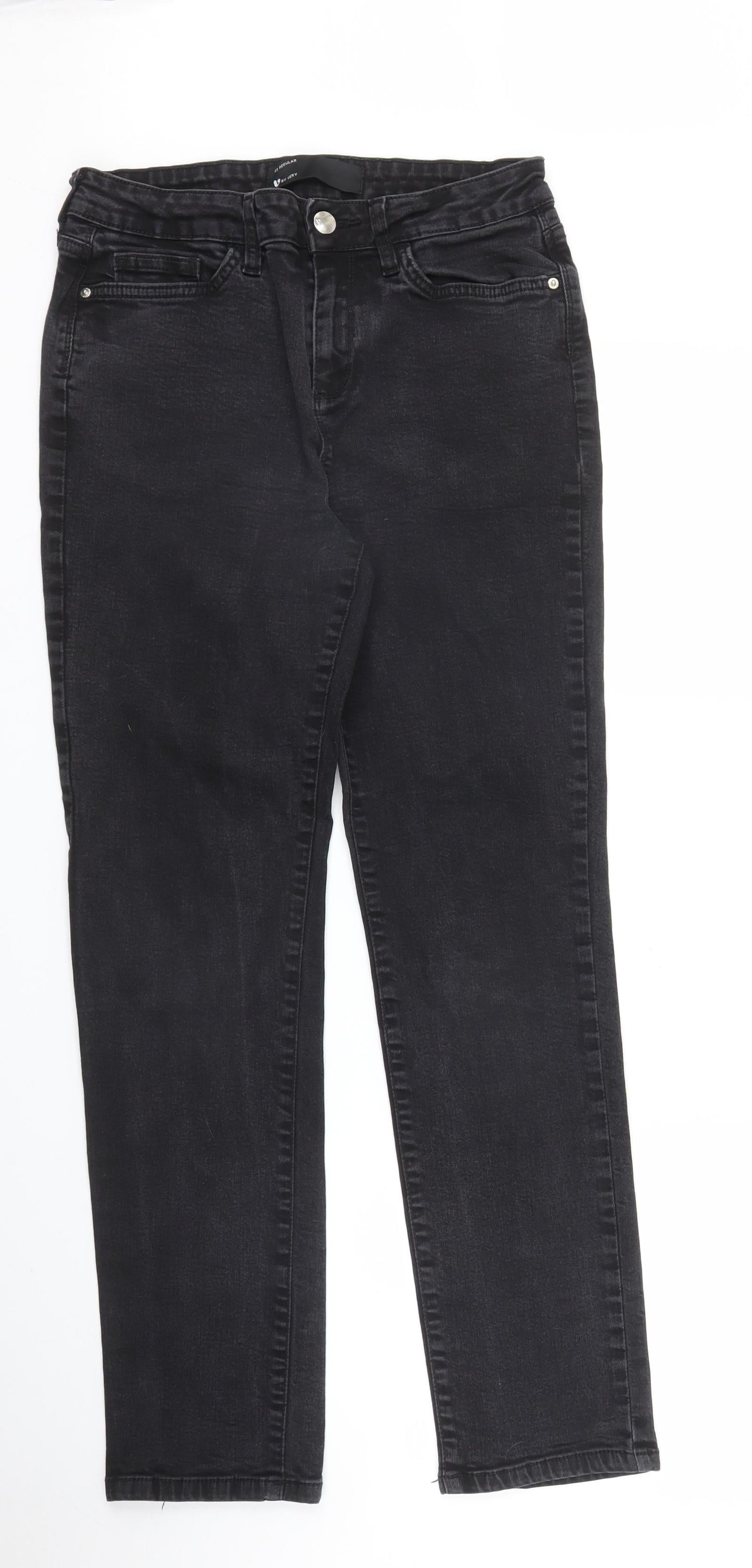 Very Womens Black  Denim Straight Jeans Size 29 in L28 in