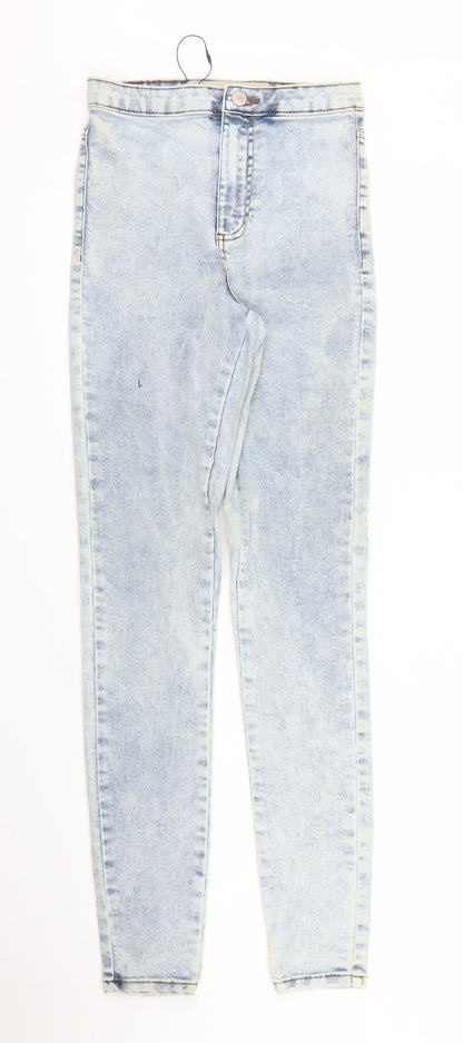 Primark Womens Blue  Denim Skinny Jeans Size 8 L29 in