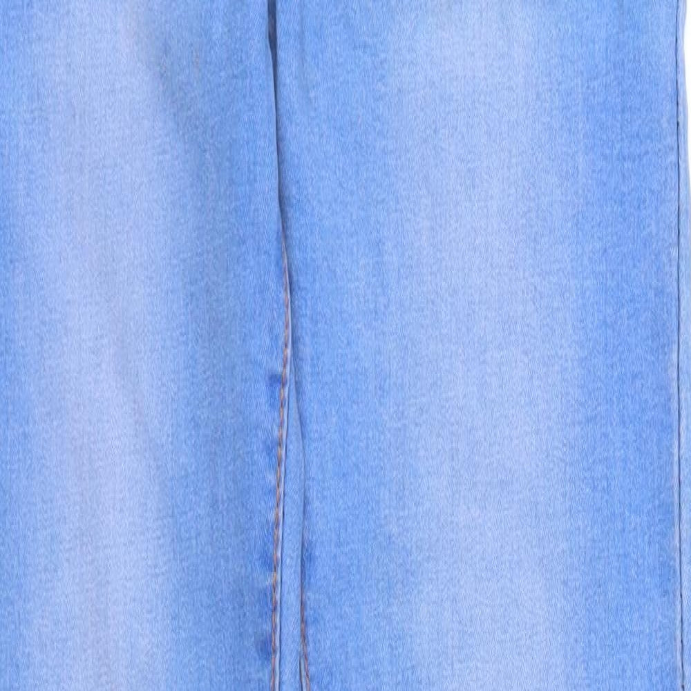 Womens UK Size S Preworn Regular Fit Skinny Blue Jeans