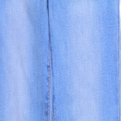 Womens UK Size S Preworn Regular Fit Skinny Blue Jeans