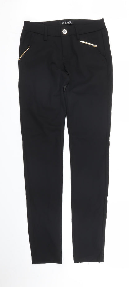 M. Sara Womens Black   Carrot Trousers Size 26 in L31 in